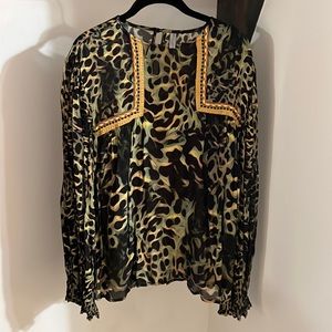 Embroidered Anthropologie blouse